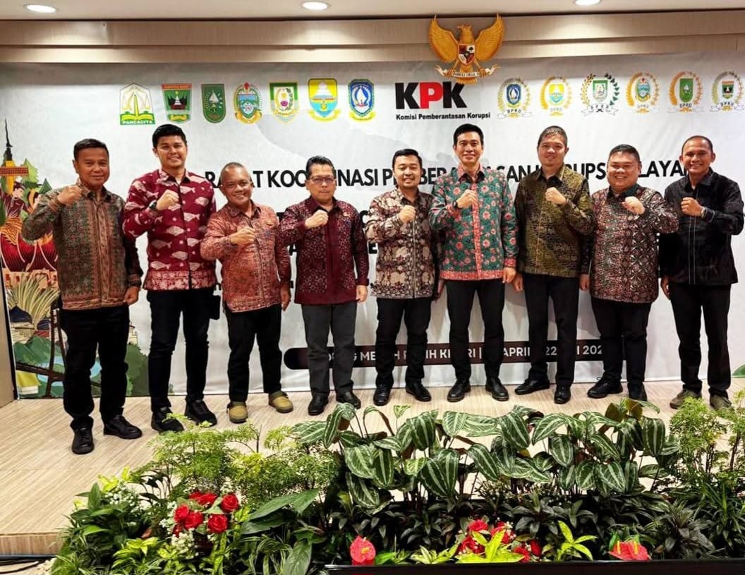 Bupati Batanghari Mhd.Fadhil Arief menghadiri Rapat Koordinasi Penguatan Sinergi Kolaborasi antara KPK dan Pemerintah Daerah dalam rangka Pemberantasan Korupsi Wilayah I