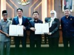 penandatanganan berita acara nota kesepakatan antara Bupati Batang Hari dengan DPRD tentang KUPA dan PPAS APBD tahun anggaran 2025