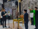 Mula P. Rambe kembali dilantik dan disumpah sebagai Penjabat (Pj) Sekretaris Daerah Kabupaten Batanghari