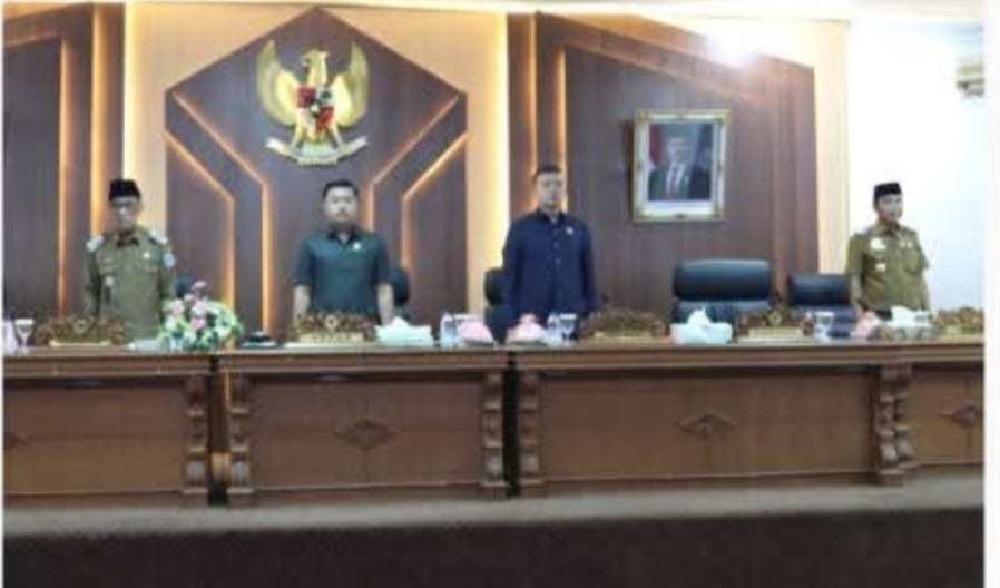 rapat paripurna dalam rangka penyampaian nota pengantar Laporan Keuangan Pemerintah Daerah (LKPD) Batang Hari tahun anggaran 2024