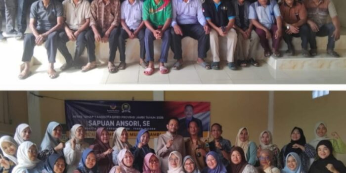 Anggota DPRD Provinsi Jambi Sapuan Ansori Gelar saat menggelar Reses Tahap I 2026 di Desa Aro.