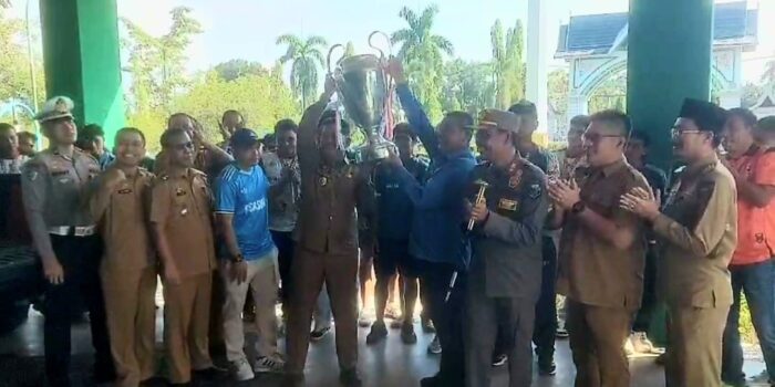 Skuad Persebri Batang Hari Diarak Rayakan Juara Liga 4