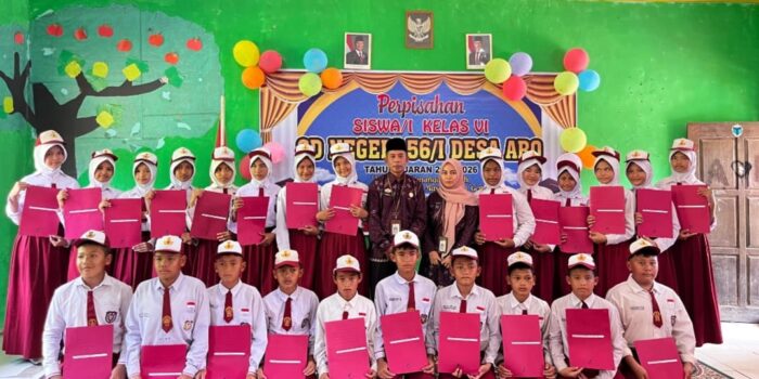 SD N 56/1 Desa Aro Gelar Pelepasan 24 Siswa Kelas VI
