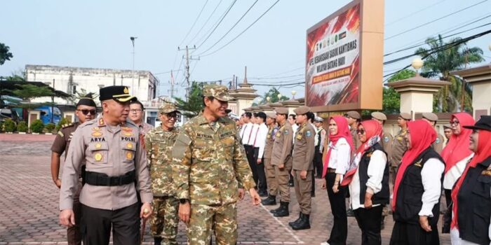 Kepolisian Resor (Polres) Batang Hari menggelar Apel Kebangsaan Sabuk Kamtibmas Wilayah Batang Hari di lapangan halaman Mapolres Batang Hari