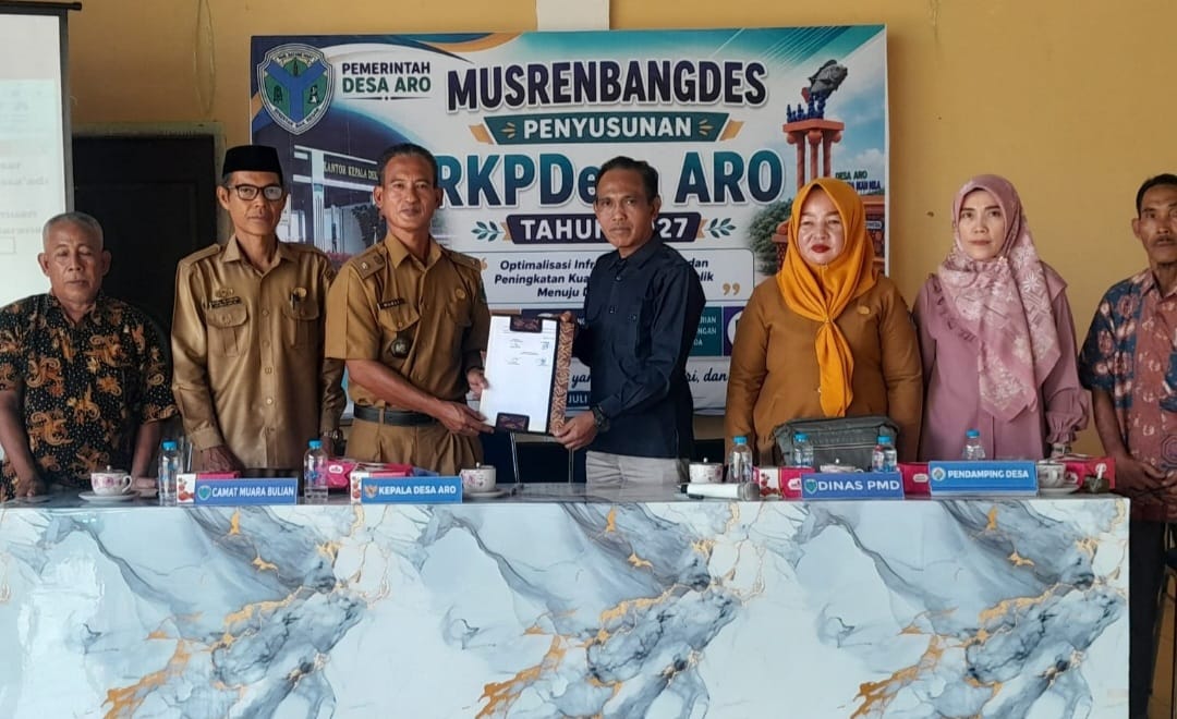 Pemerintah Desa Aro selenggarakan Musyawarah Perencanaan Pembangunan Desa (Musrenbangdes) pada Selasa (28/7/2026).