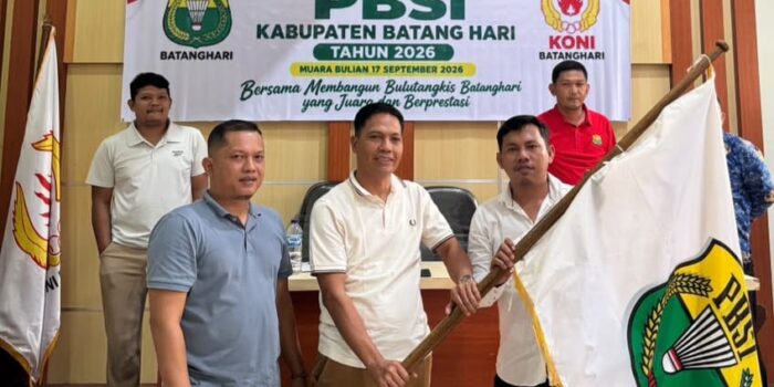 H. M. Jaafar, S.H., terpilih secara aklamasi sebagai Ketua Umum PBSI Kabupaten Batang Hari masa bakti 2026–2032.