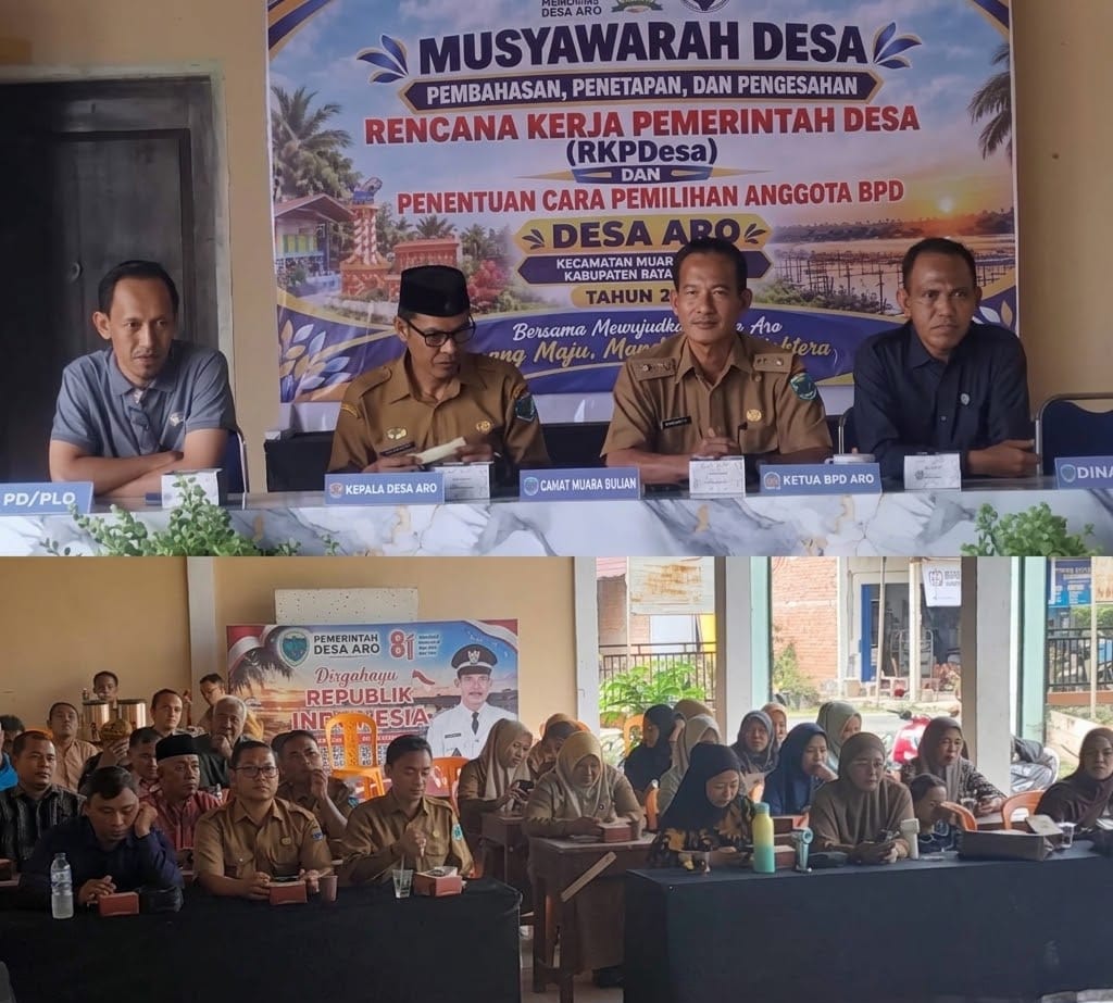 Musyawarah Desa (Musdes) dalam rangka Pembahasan, Penetapan, dan Pengesahan Rencana Kerja Pemerintah Desa (RKPDesa) Aro Tahun Anggaran 2027.